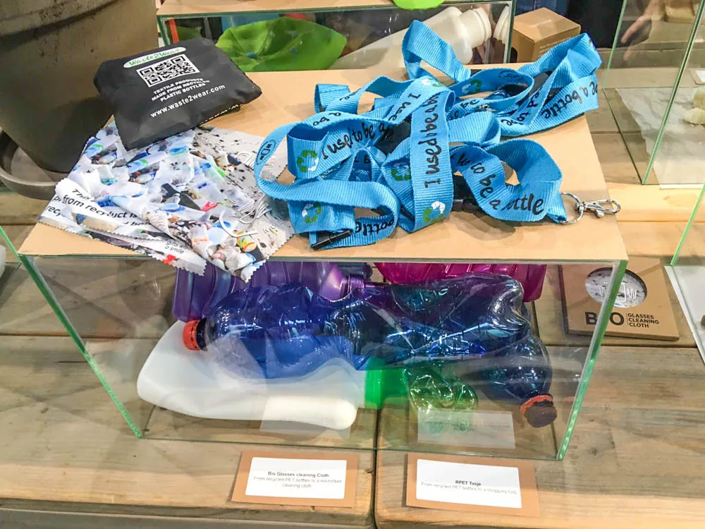 Lanyards made from plastic bottles at PSI exhibition in Dusseldorf 